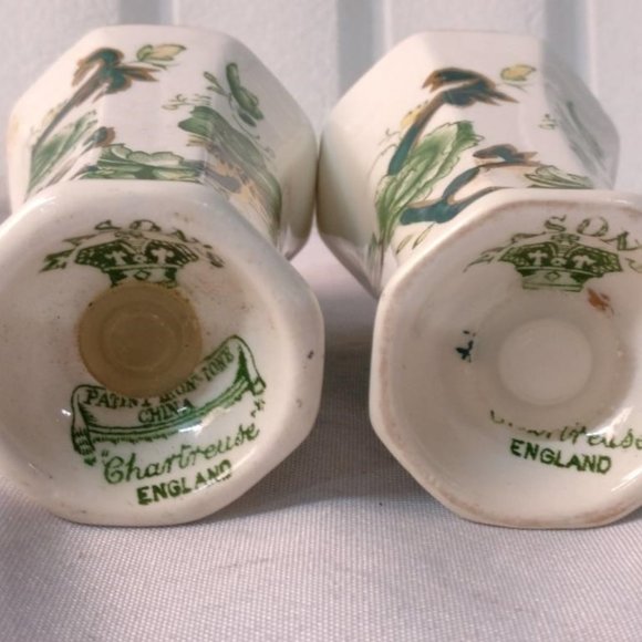 4 Mason's Chartràeuse Salt & Pepper Shakers - Picture 5 of 5